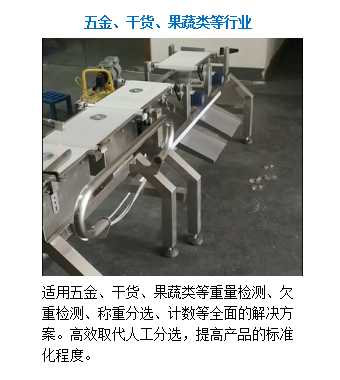 汕頭某食品公司采購矩正稱重機